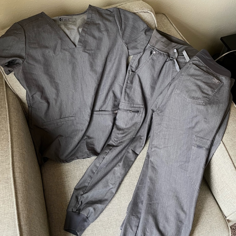 Figs gray - Zamora jogger BOTTOMS petite